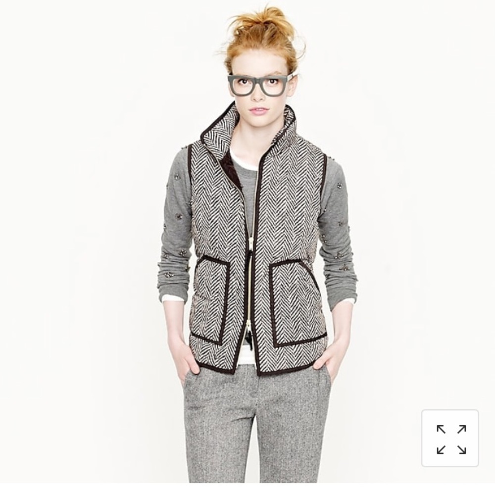 JCrew Herringbone Vest
